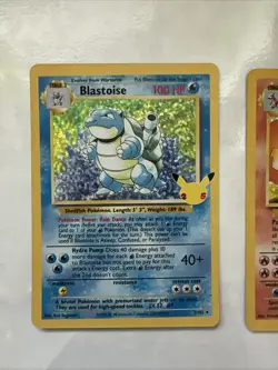 Pokemon Celebrations Big 3 Cards Charizard Blastoise Venusaur 2/102 4/102 15/102 - Image 2