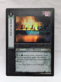 FOIL Sack Of The Shire LOTR Card Game Reflections Rare 9R40 - Image 1