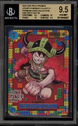 One Piece CCG Monkey.D.Luffy '25 OP Day Premium Card Coll. Promo P-110 BGS 9.5 - Image 1