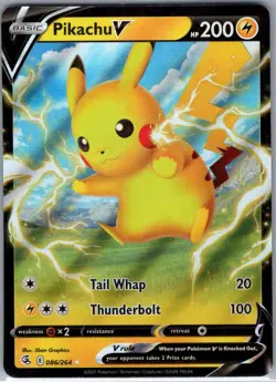 Pikachu V 086/264 SWSH08: Fusion Strike - Pokemon Card - NM - Image 1