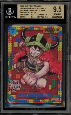 One Piece CCG Monkey.D.Luffy '25 OP Day Premium Card Coll. Promo P-110 BGS 9.5 - Image 1