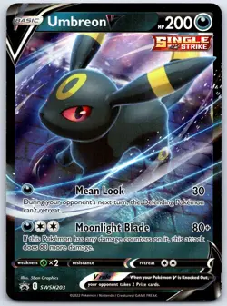 Umbreon V Promo SWSH: Sword & Shield Promo Cards Holo SWSH203 LP - Image 1