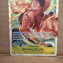 One Piece Card Game The Three Brothers ST13-015 Monkey D Luffy Foil English (A1) - Image 3