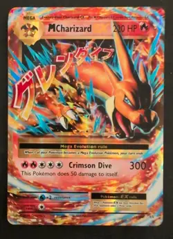 Mega M Charizard EX 13/108 XY Evolutions Holo Ultra Rare Pokemon Card - Image 1