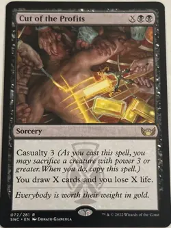 MTG - Cut of the Profits - Streets of New Capenna - SNC 072/281 - Rare - LP - Image 1