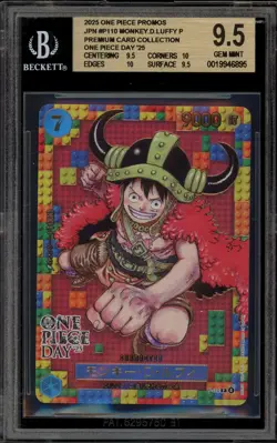 One Piece CCG Monkey.D.Luffy '25 OP Day Premium Card Coll. Promo P-110 BGS 9.5 - Image 1