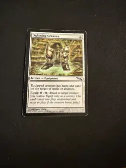 Lightning Greaves [Mirrodin] Magic MTG Cards HP - Image 1