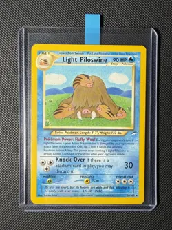 EX/LP Light Piloswine 26/105 Neo Destiny Non Holo Rare Pokemon Card - Image 1