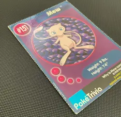 Mew #151 Pokemon TCG Burger King Promo PokeTrivia Trading Card Vintage - Image 3