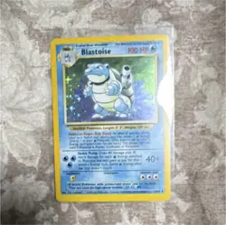 Blastoise Pokemon Base Set 2/102 Holo Rare 100 HP Stage 2 Vintage Card - Image 1