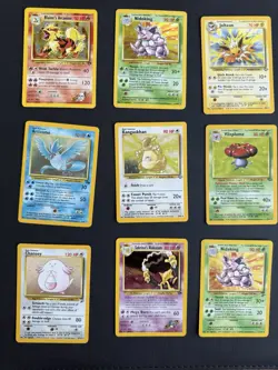 [MP] Collection Lot of 9 Pokemon Cards Vintage 1999 WOTC Neo Base Gym Binder - Image 1