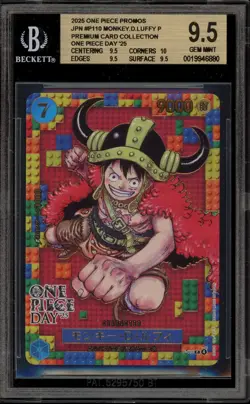 One Piece CCG Monkey.D.Luffy '25 OP Day Premium Card Coll. Promo P-110 BGS 9.5 - Image 1