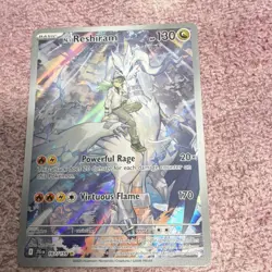 Pokemon N's Reshiram Full Art Holo Illustration Rare 130 HP SV09 167/159 Card - Image 1