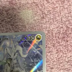 Pokemon N's Reshiram Full Art Holo Illustration Rare 130 HP SV09 167/159 Card - Image 4