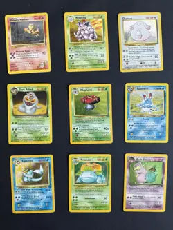[MP] Collection Lot of 9 Pokemon Cards Vintage 1999 WOTC Neo Base Gym Binder - Image 1