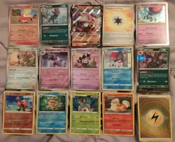 Pokemon TCG Card Lot - Case with random cards including 15 Holo & Rare Cards - Image 3