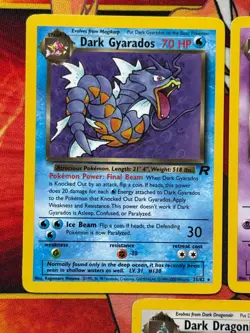 Pokemon TCG (3) Card Lot - Wotc Team Rocket Dark Dragonite / Gyarados / Slowbro - Image 2