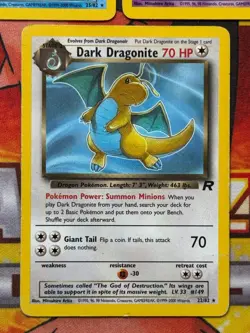 Pokemon TCG (3) Card Lot - Wotc Team Rocket Dark Dragonite / Gyarados / Slowbro - Image 4
