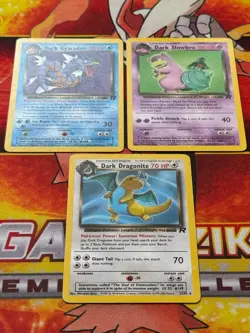 Pokemon TCG (3) Card Lot - Wotc Team Rocket Dark Dragonite / Gyarados / Slowbro - Image 5