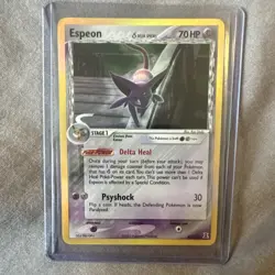 Pokemon Espeon Holo Rare Delta Species 4/113 70HP Psyshock Stamped Card - Image 1