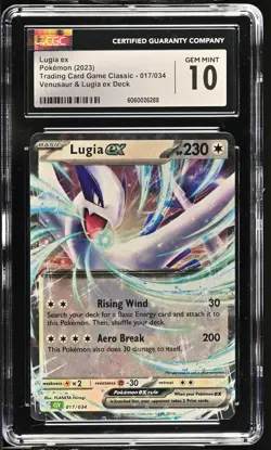 CGC 10 2023 Trading Card Game Classic #017/034 Lugia ex - Image 1