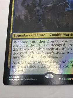 MTG Wilhelt the Rotcleaver Foil LP Commander Innistrad Midnight Hunt Mythic - Image 4