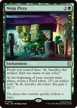 x1 Ninja Pizza R MTG Commander: Teenage Mutant Ninja Turtles M/NM, English - Image 1