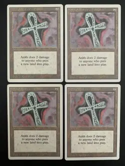 MTG - 4x Ankh of Mishra - Revised Edition - Magic The Gathering - Image 1