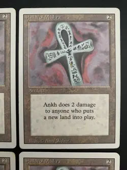 MTG - 4x Ankh of Mishra - Revised Edition - Magic The Gathering - Image 3