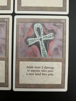 MTG - 4x Ankh of Mishra - Revised Edition - Magic The Gathering - Image 5