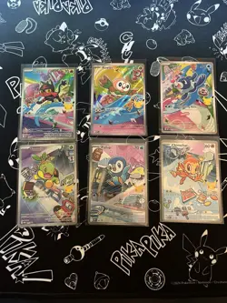 Pokemon TCG First Partner Illustration Collection Series 1 Gen 4 And Gen 7 Set - Image 1