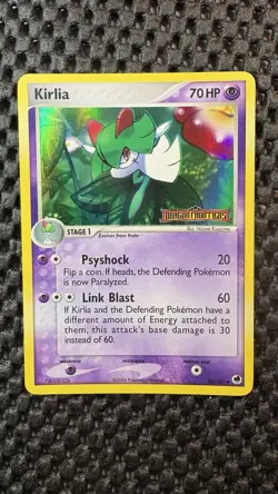 Kirlia 32/101 Reverse Holo Stamped (2006) EX Dragon Frontiers Pokemon TCG - Image 2