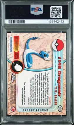 Dragonair Pokemon 2000 Topps Chrome SPECTRA PSA 10 #148 MODERN GRADE POP 20 WOW - Image 2