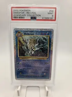 PSA 9 Omastar Reverse Holo Legendary Collection 2002 Pokemon Card #58 - Image 4
