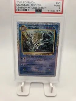 PSA 9 Omastar Reverse Holo Legendary Collection 2002 Pokemon Card #58 - Image 5