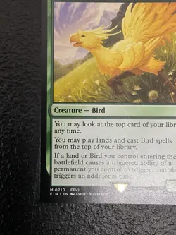 MTG Traveling Chocobo Final Fantasy Regular English Mythic 0210 NM - Image 4