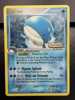 2006 WAILORD Pokemon Card #14 14/92 Legend Maker Stamped Reverse Holo MP - Image 2