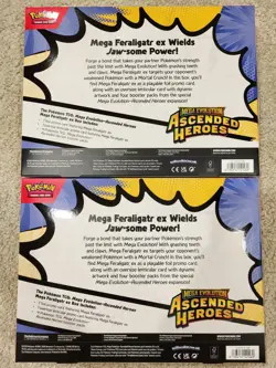 TWO – POKEMON MEGA EVOLUTION ASCENDED HEROES MEGA FERALIGATR EX BOX - Image 2
