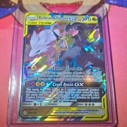 Pokemon Reshiram & Zekrom GX Ultra Rare 157/236 Sm-Cosmic Eclipse Holo - Image 3