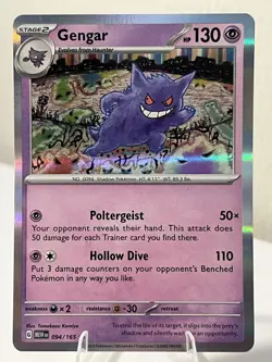 Gengar 151 Holo Pokemon TCG 094/165 Scarlet & Violet Rare - Image 1