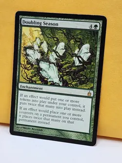 1x Doubling Season, MP (see photos), Ravnica: RAV, Magic: the Gathering, MtG - Image 2