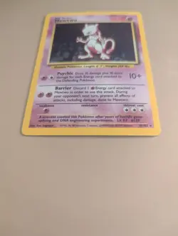 Pokemon Mewtwo Holo 10/102 Base Set Unlimited Pokemon Card - Image 4