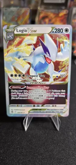 Pokemon Lugia VSTAR 139/195 Silver Tempest Ultra Rare Full Art Holo 280 HP 220 … - Image 1