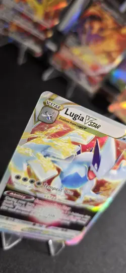 Pokemon Lugia VSTAR 139/195 Silver Tempest Ultra Rare Full Art Holo 280 HP 220 … - Image 2