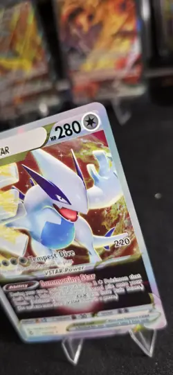 Pokemon Lugia VSTAR 139/195 Silver Tempest Ultra Rare Full Art Holo 280 HP 220 … - Image 3