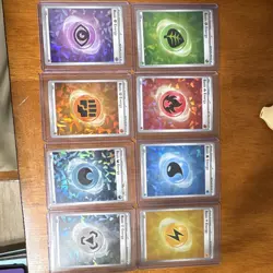 Pokemon Basic Energy Foil Lot 9 Cards Scarlet & Violet Cracked Ice Full Set - Image 1