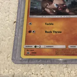Pokemon TCG Rockruff SM Black Star Promo SM06 Holo Promo Cosmos - Image 2