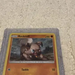 Pokemon TCG Rockruff SM Black Star Promo SM06 Holo Promo Cosmos - Image 4