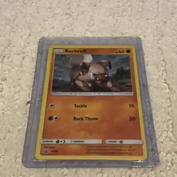 Pokemon TCG Rockruff SM Black Star Promo SM06 Holo Promo Cosmos - Image 5