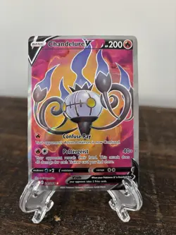 Pokemon Chandelure V Ultra Rare Full Art Holo 247/264 Fusion Strike 200 HP - Image 1